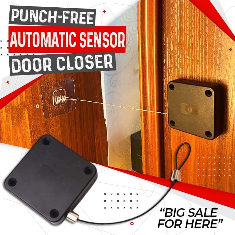 Fechador de porta automático de tensão com sensor anti-impacto