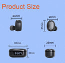 Fones de ouvido sem fio intra-auriculares com microfone integrado para home office