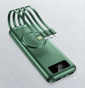Banco de energia sem fio com grande capacidade de 200.000 MAh, carregamento rápido Apple Android universal cabo integrado fonte de alimentação móvel