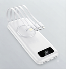 Banco de energia sem fio com grande capacidade de 200.000 MAh, carregamento rápido Apple Android universal cabo integrado fonte de alimentação móvel