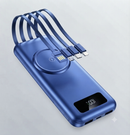 Banco de energia sem fio com grande capacidade de 200.000 MAh, carregamento rápido Apple Android universal cabo integrado fonte de alimentação móvel