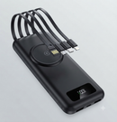 Banco de energia sem fio com grande capacidade de 200.000 MAh, carregamento rápido Apple Android universal cabo integrado fonte de alimentação móvel